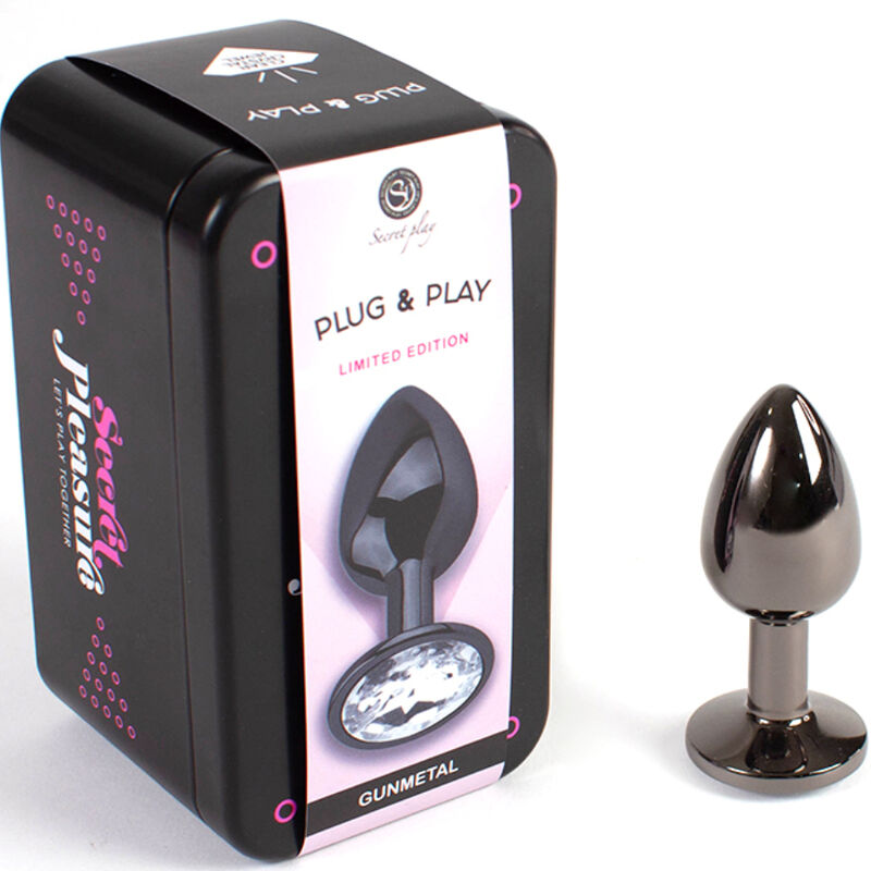 SECRETPLAY - GUNMETAL ANALPLUG KLEINE GRÖSSE 7 CM
