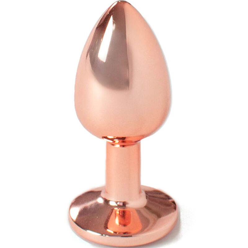 SECRETPLAY - Metall-Analplug Roségold, kleine Größe 7 cm