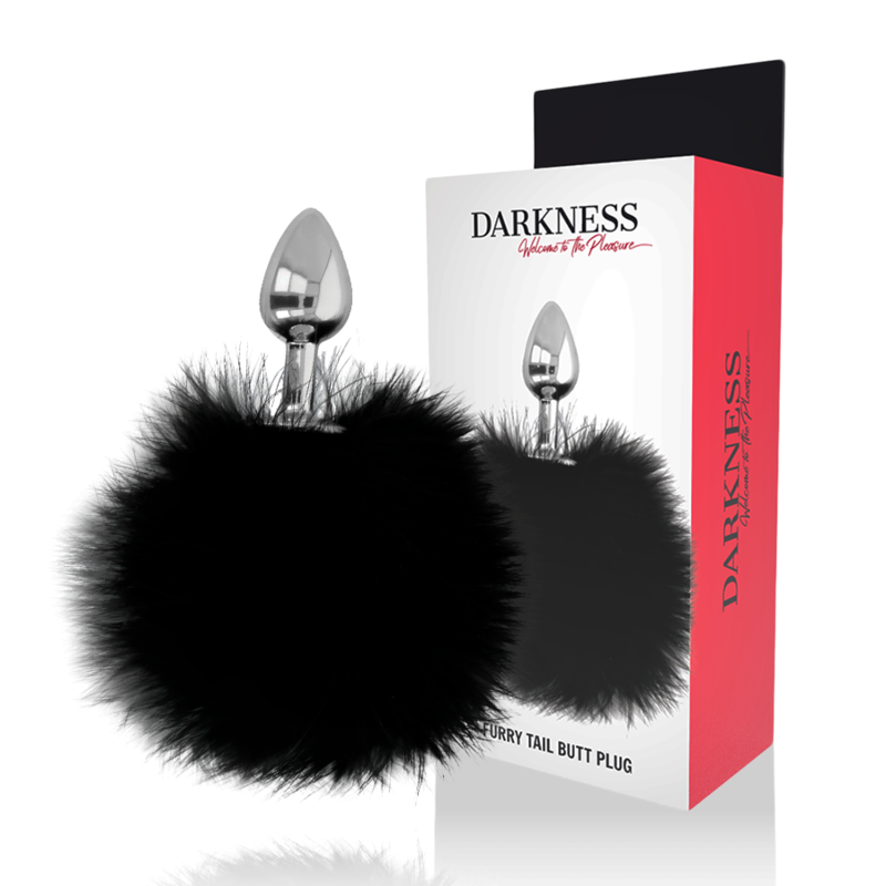 DARKNESS - EXTRA ANALPLUG MIT SCHWANZ SCHWARZ 7 CM