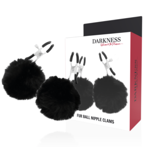 DARKNESS - Nippelklemmen mit Pom Poms 1