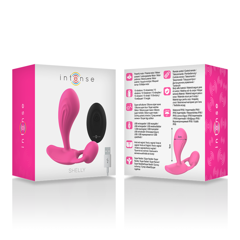 INTENSE - SHELLY ANALPLUG MIT FERNBEDIENUNG ROSA