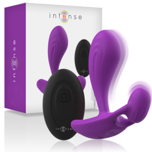 INTENSE - SHELLY ANALPLUG MIT FERNBEDIENUNG LILA