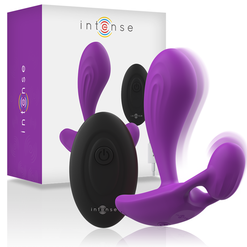 INTENSE - SHELLY ANALPLUG MIT FERNBEDIENUNG LILA