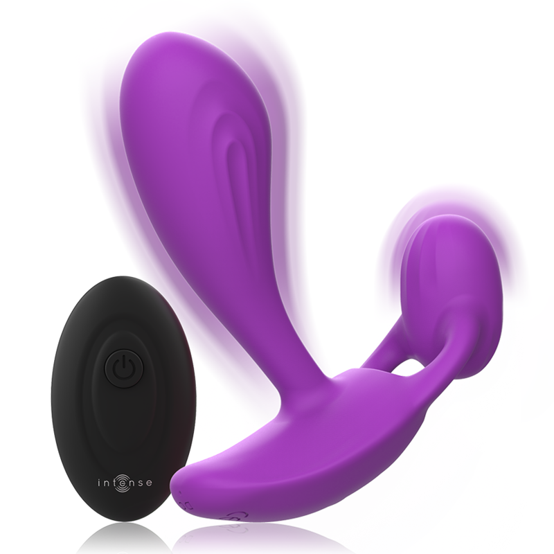 INTENSE - SHELLY ANALPLUG MIT FERNBEDIENUNG LILA