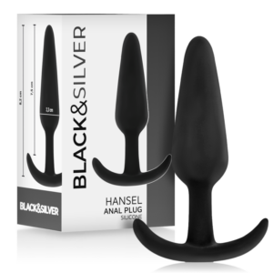 BLACK&SILVER - HANSEL SILIKON-ANALPLUG MIT KLEINEM GRIFF