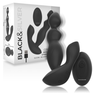 BLACK&SILVER - CORA Analplug Silikon mit Fernbedienung