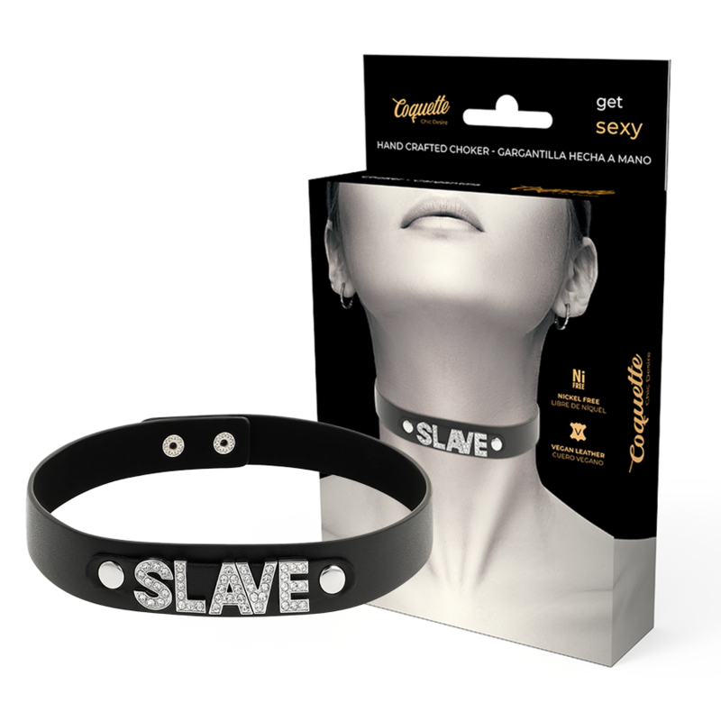 COQUETTE CHIC DESIRE - Sklavenhalsband aus veganem Leder