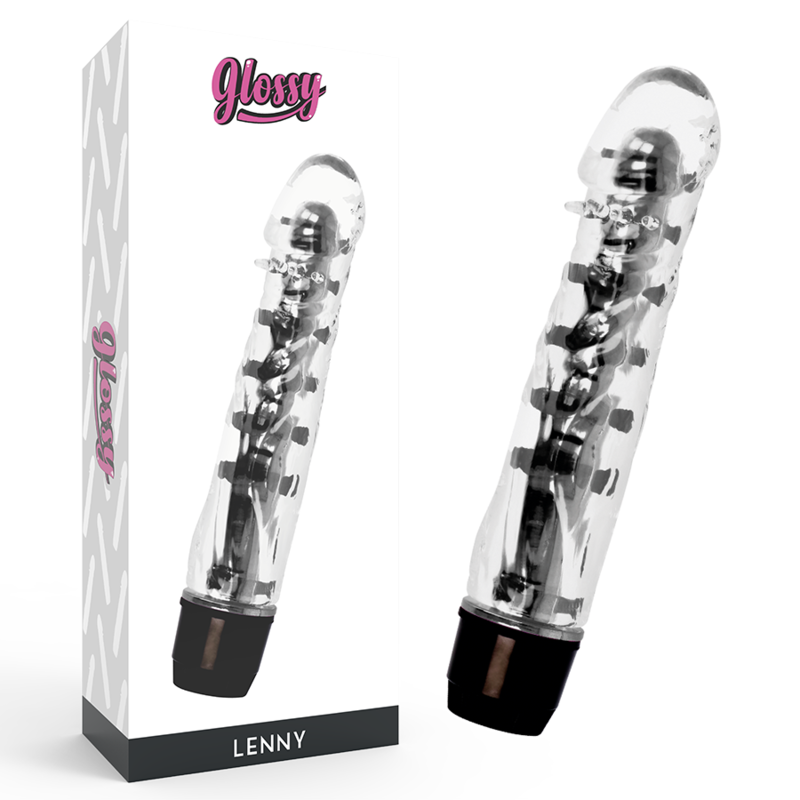 GLOSSY - LENNY VIBRATOR Schwarz