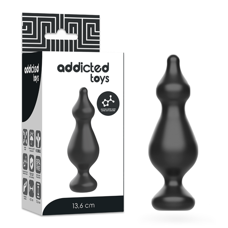 ADDICTED TOYS - Analstecker 13,6 cm Schwarz