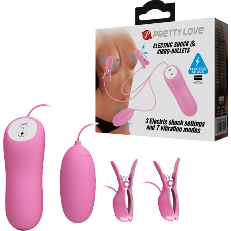 PRETTY LOVE - Pinzette mit Vibration und rosa Elektroschock