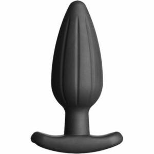 ELECTRASTIM - Silikon Schwarz Rocker Analplug GRO