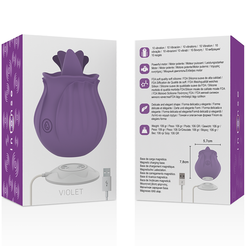 INTENSE - VIOLETT KLITORISSTIMULATOR 10 VIBRATIONEN FLIEDER