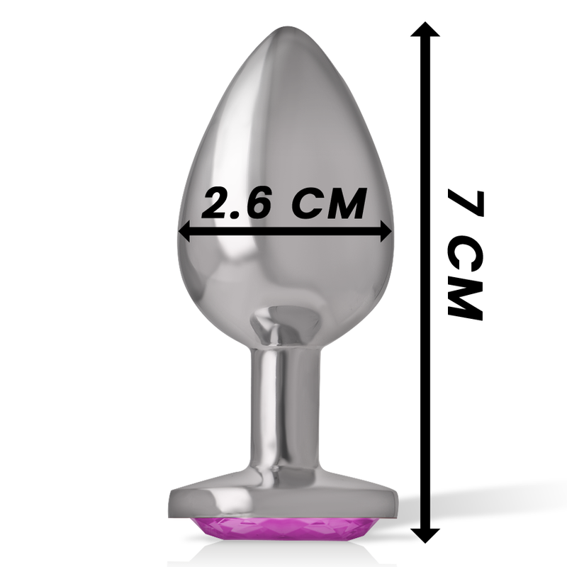 INTENSE - Aluminium-Metall-Analplug Rosa Herz