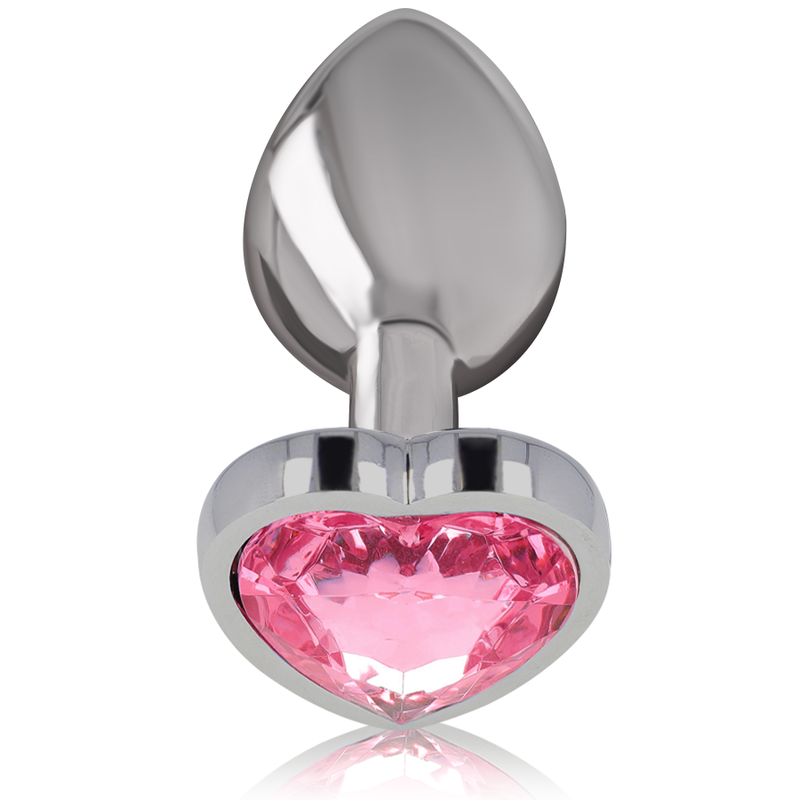 INTENSE - Aluminium-Metall-Analplug Rosa Herz