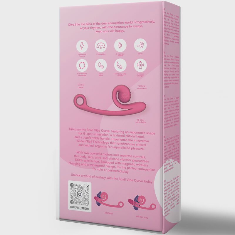 SNAIL VIBE - Kurvenvibrator Rosa