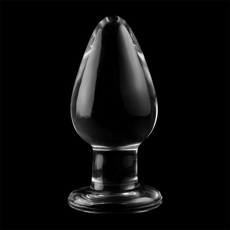 NEBULA SERIES BY IBIZA - MODELL 3 ANALPLUG AUS BOROSILIKATGLAS TRANSPARENT 11 CM -O- 5 CM