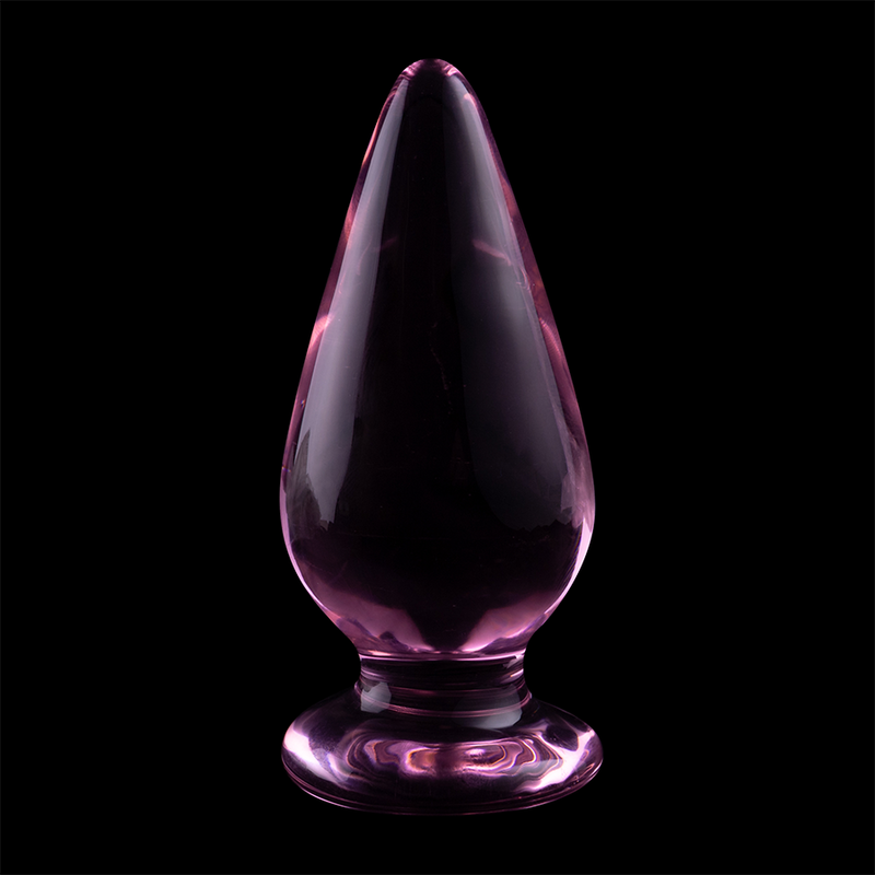 NEBULA SERIES BY IBIZA - MODELL 4 ANALPLUG BOROSILIKATGLAS ROSA 11 CM -O- 5 CM