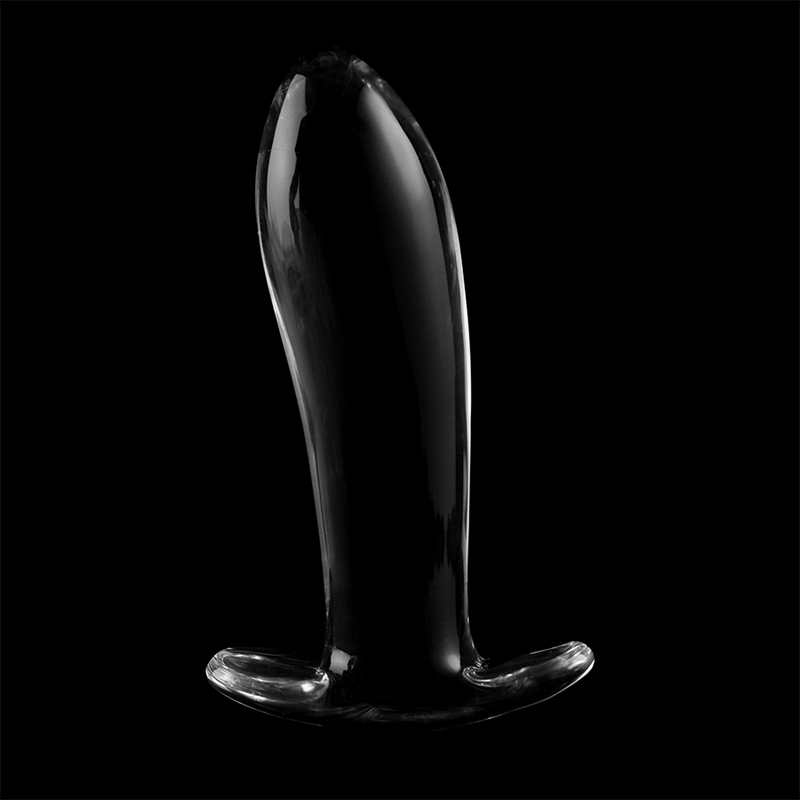 NEBULA SERIES BY IBIZA - MODELL 5 ANALPLUG BOROSILIKATGLAS KLAR 12,5 CM -O- 3,5 CM
