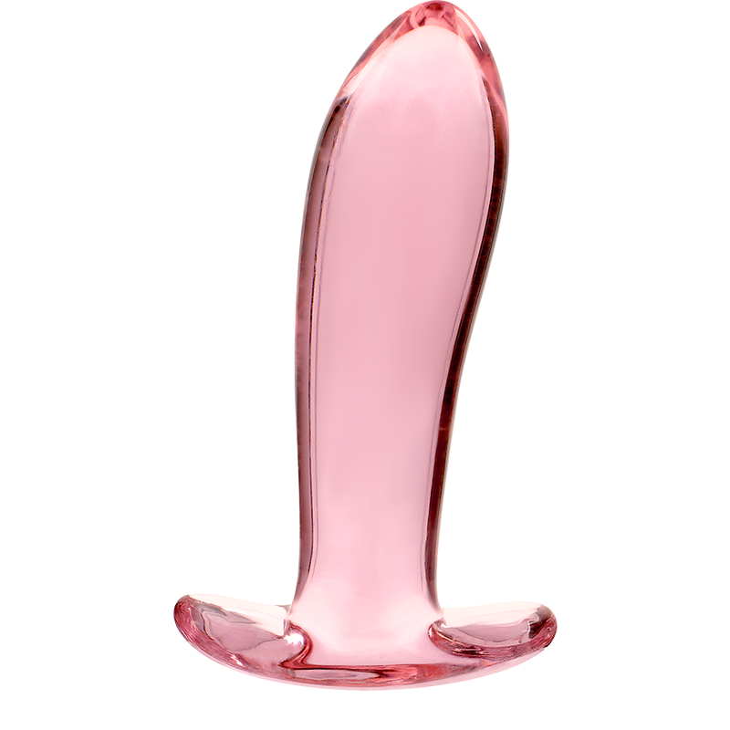 NEBULA SERIES BY IBIZA - MODELL 5 ANALPLUG BOROSILIKATGLAS ROSA 12,5 CM -O- 3,5 CM