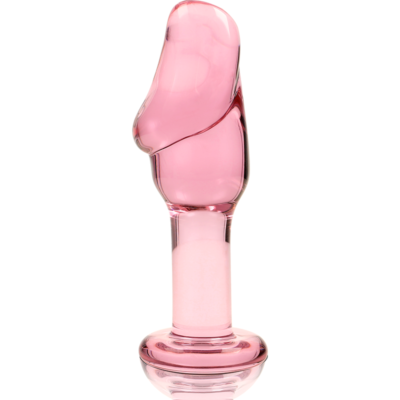 NEBULA SERIES BY IBIZA - MODELL 6 ANALPLUG BOROSILIKATGLAS ROSA 12,5 CM -O- 4 CM