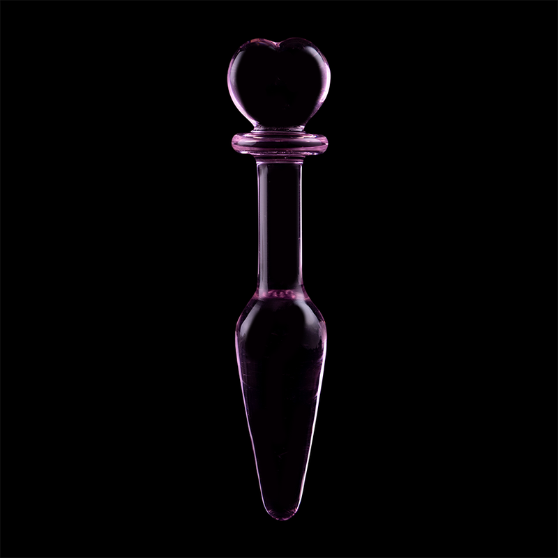 NEBULA SERIES BY IBIZA - MODELL 7 ANALPLUG BOROSILIKATGLAS ROSA 13,5 CM -O- 3 CM