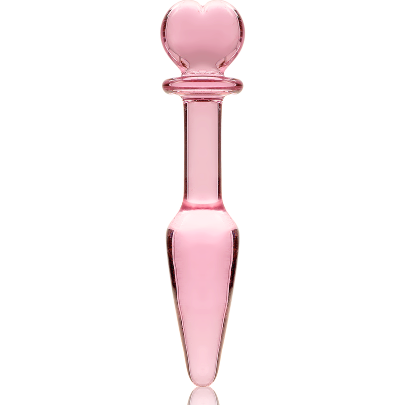 NEBULA SERIES BY IBIZA - MODELL 7 ANALPLUG BOROSILIKATGLAS ROSA 13,5 CM -O- 3 CM