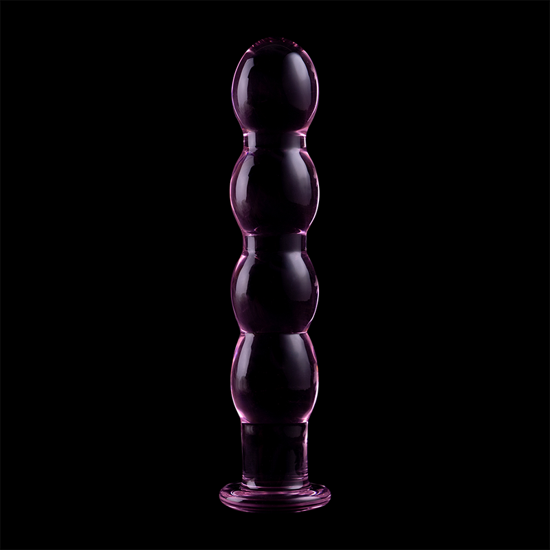 NEBULA SERIES BY IBIZA - MODELL 10 DILDO BOROSILIKATGLAS ROSA 16,5 CM -O- 3,5 CM