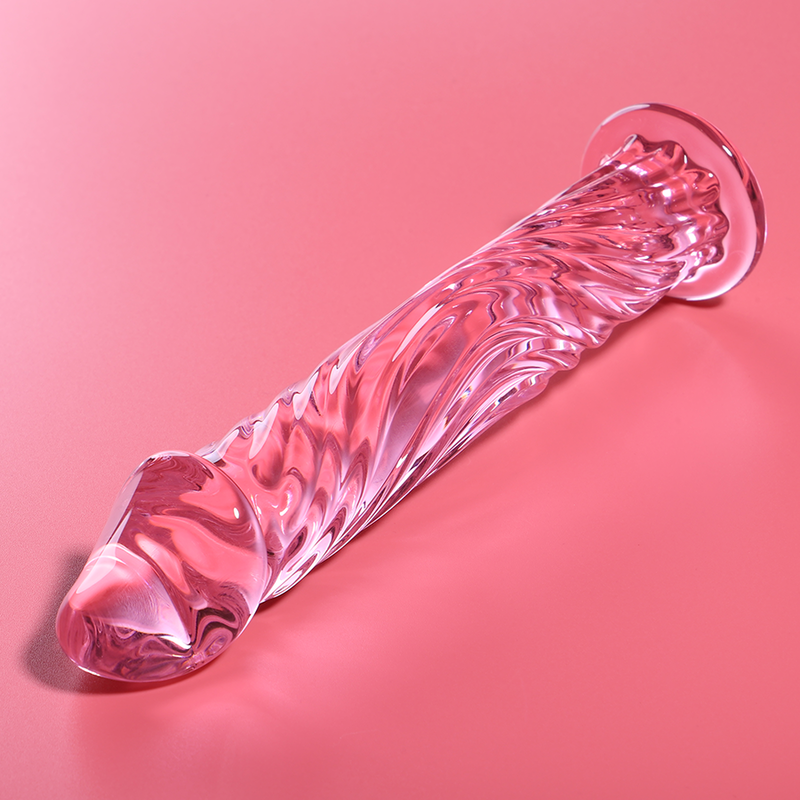 NEBULA SERIES BY IBIZA - MODELL 12 DILDO BOROSILIKATGLAS ROSA 17 CM -O- 3,5 CM