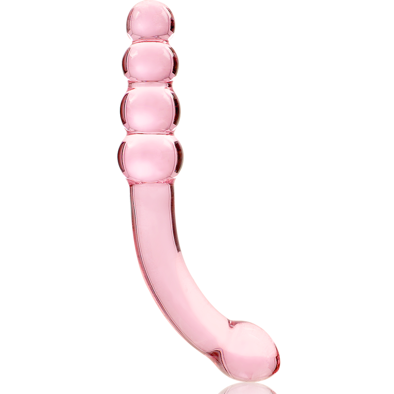 NEBULA SERIES BY IBIZA - MODELL 14 DILDO BOROSILIKATGLAS ROSA 18,5 CM -O- 3 CM