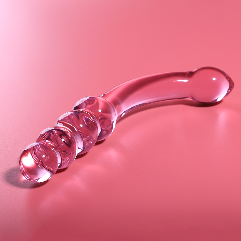 NEBULA SERIES BY IBIZA - MODELL 14 DILDO BOROSILIKATGLAS ROSA 18,5 CM -O- 3 CM