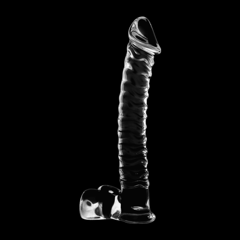 NEBULA SERIES BY IBIZA - MODELL 23 DILDO AUS BOROSILIKATGLAS KLAR 21,5 CM -O- 4 CM
