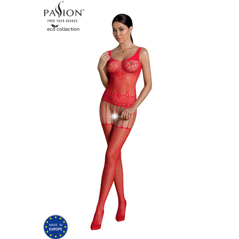 PASSION - ECO KOLLEKTION BODYSTOCKING ECO BS001 ROT