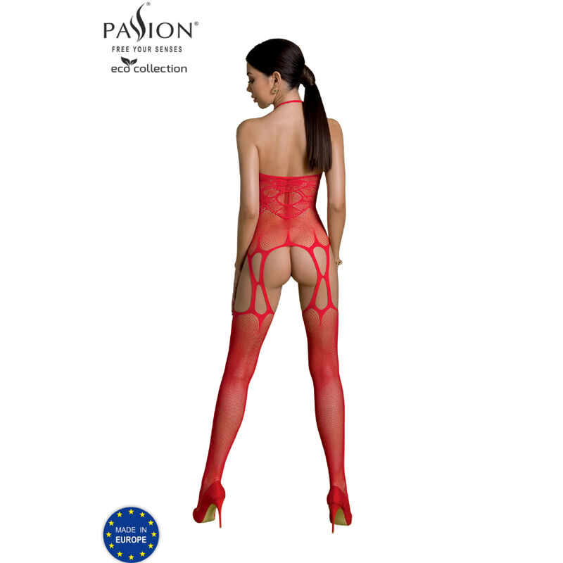 PASSION - ECO COLLECTION BODYSTOCKING ECO BS002 Rot