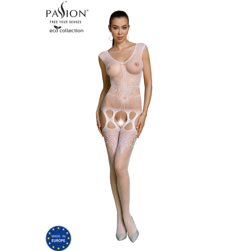 PASSION - ECO COLLECTION BODYSTOCKING ECO BS014 Weiß