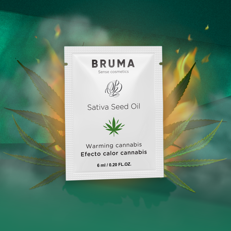 BRUMA - SATIVA-SAMENÖL-GLEITGEL MIT WÄRMENDEN CANNABISGESCHMACK 6 ml