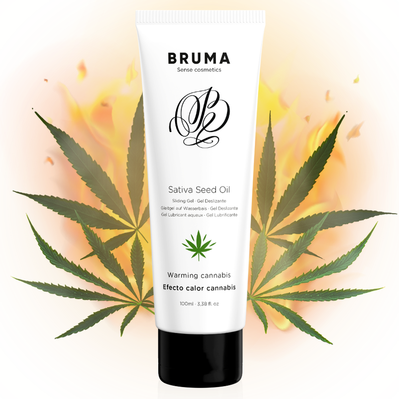 BRUMA - SATIVA-SAMENÖL-GLEITGEL MIT WÄRMENDEN CANNABISGESCHMACK 100 ml