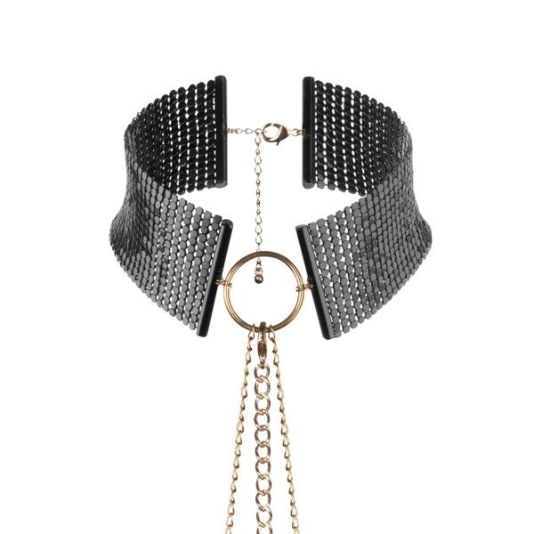 BIJOUX - DÉSIR MÉTALLIQUE Schwarze Metallic-Halskette