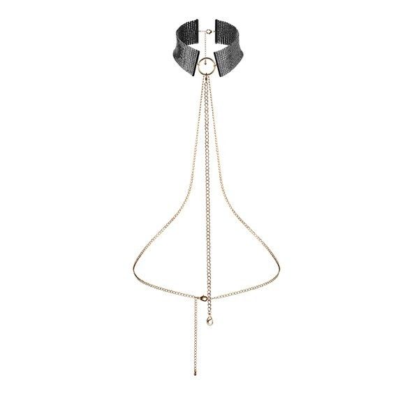BIJOUX - DÉSIR MÉTALLIQUE Schwarze Metallic-Halskette