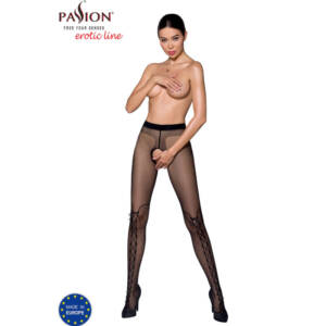 PASSION - TIOPEN 009 Schwarze Strumpfhose 1/2 20 DEN