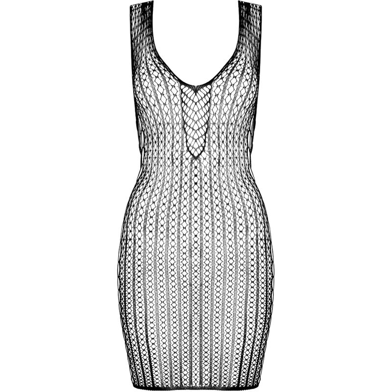 PASSION - BS097 Schwarzer Bodystocking, Einheitsgröße