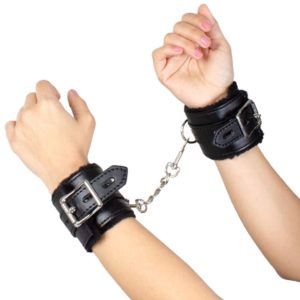 SCHWARZE BONDAGE-HANDSCHELLEN BDSM-KOLLEKTION