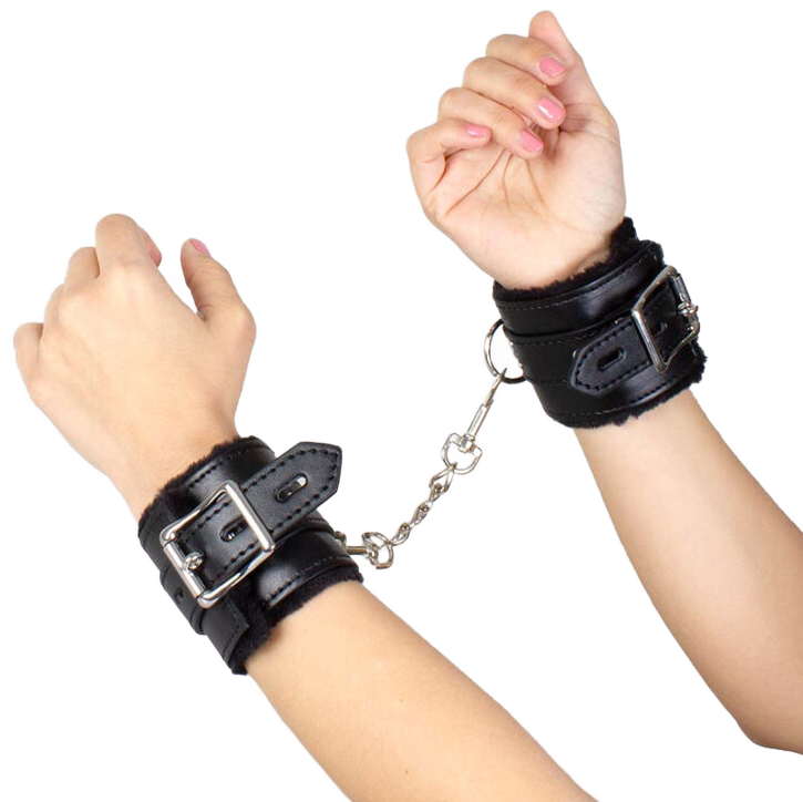 SCHWARZE BONDAGE-HANDSCHELLEN BDSM-KOLLEKTION
