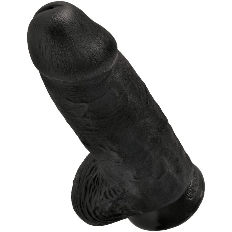 KING COCK - Polliger realistischer Penis 23 cm Schwarz