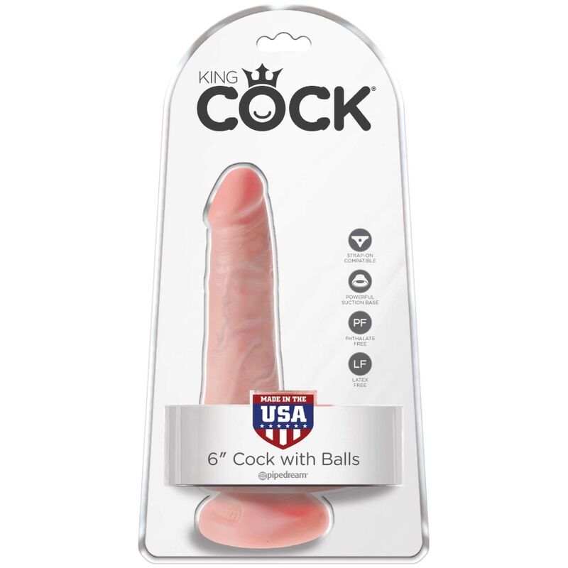 KING COCK - REALISTISCHER PENIS MIT EIER 13,5 CM LEICHT