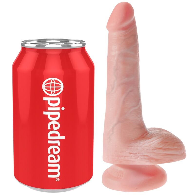 KING COCK - REALISTISCHER PENIS MIT EIER 13,5 CM LEICHT