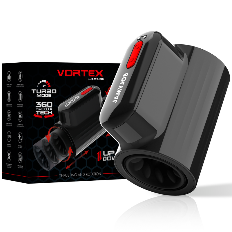 JAMYJOB - VORTEX-STOß- UND 360-DREHBARER TECH-TURBO-MASTURBATOR