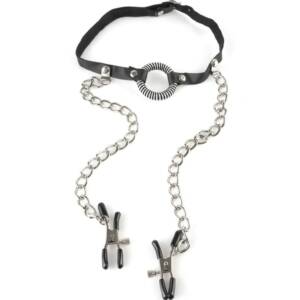 FETISH FANTASY SERIES - SERIE - Gag mit Nippelklemmen