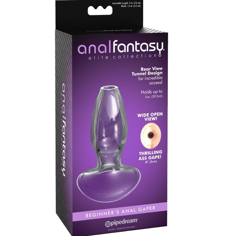 ANAL FANTASY ELITE COLLECTION - Anal-Gaper-Dilator für Anfänger, Kristallgröße S