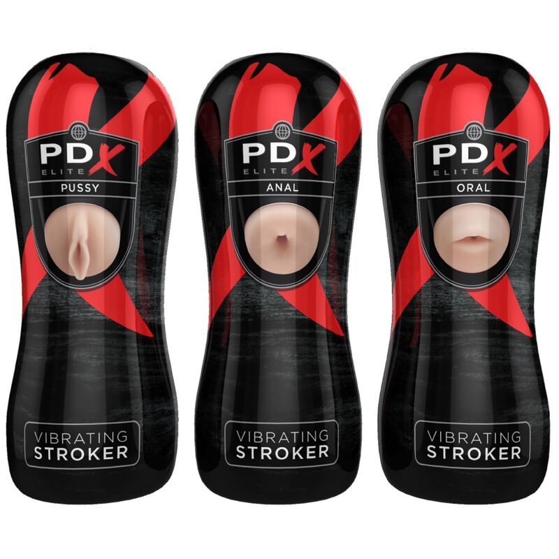PDX ELITE - STROKER SET 12 EINHEITEN: 6X VAGINA, 3X ANUS, 3X MUND