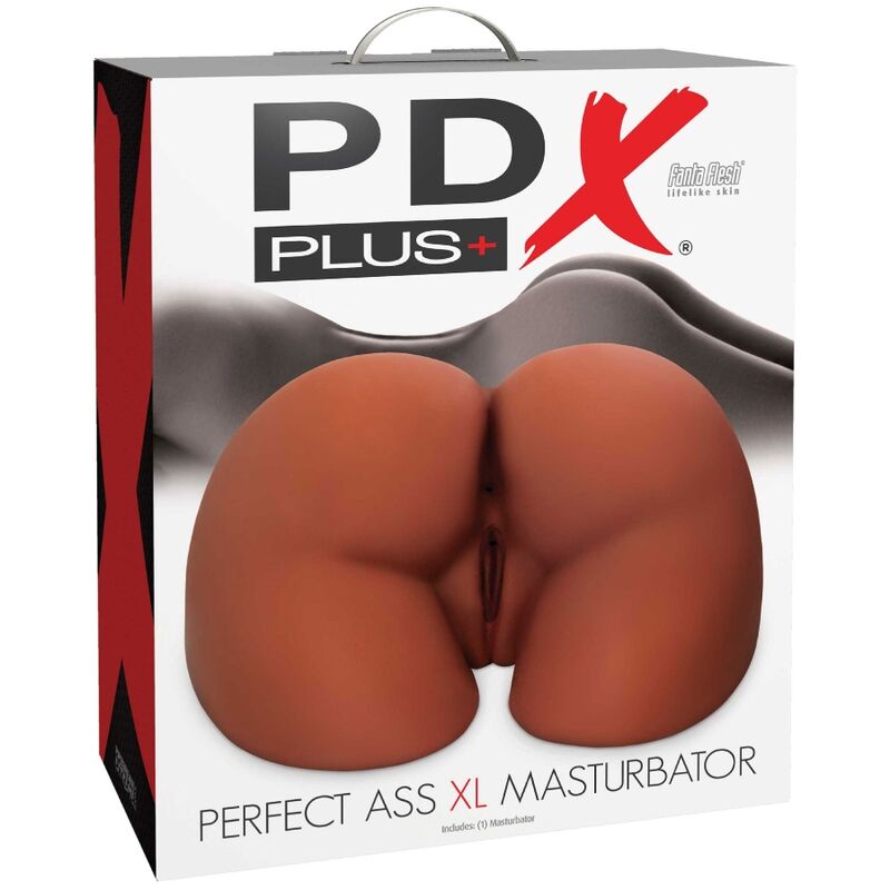 PDX PLUS - PERFECT ASS XL DOPPELTER EINGANGS-MASTURBATOR BRAUN